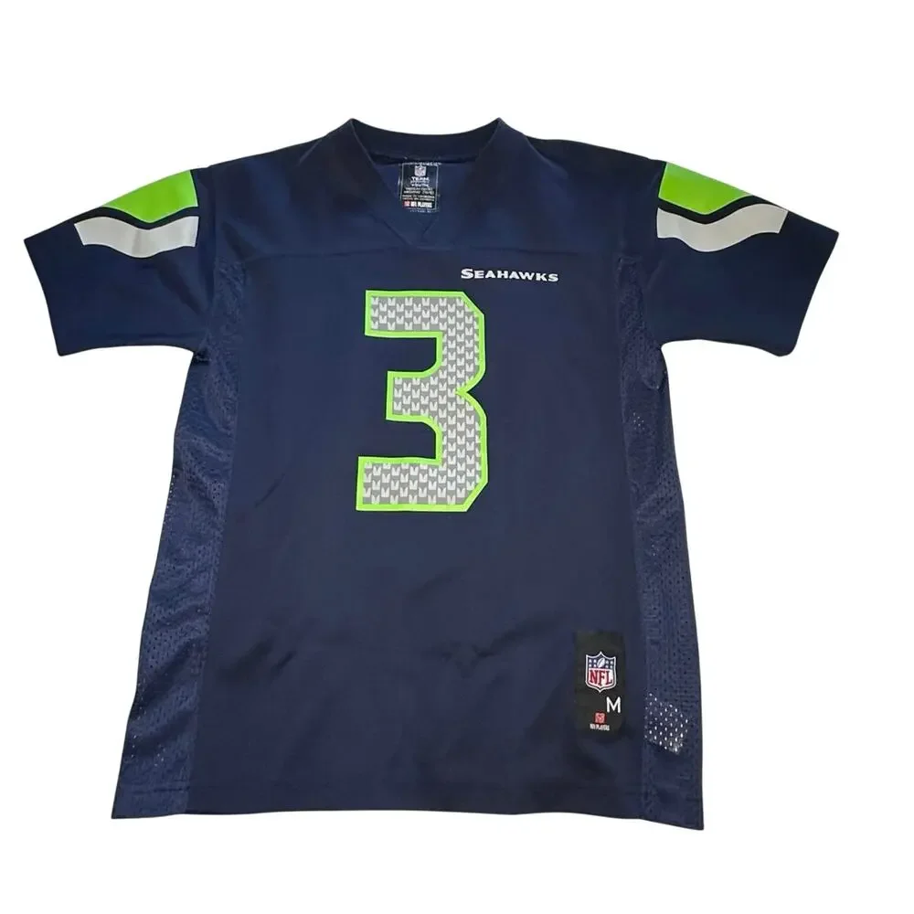 Seattle Seahawks Russell Wilson #3 Jersey Youth M 10/12 NFL Team Apparel